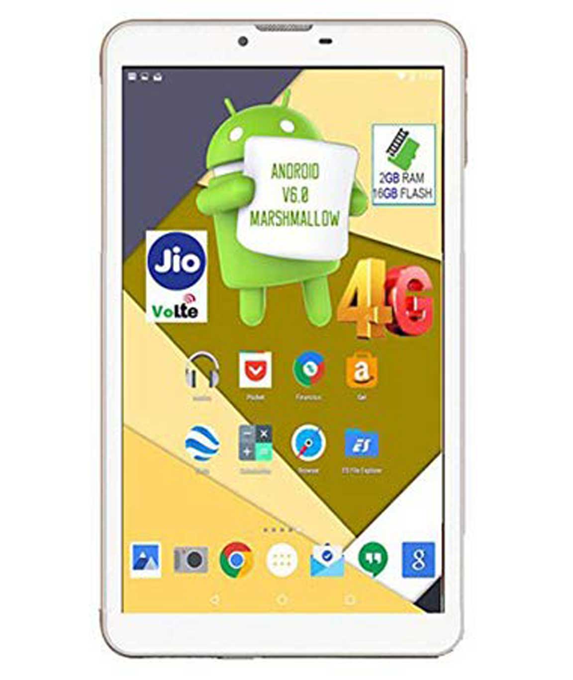 Ikall N4 Tablet (7 inch, 16GB, 4G + LTE + Voice Calling), White by IKALL